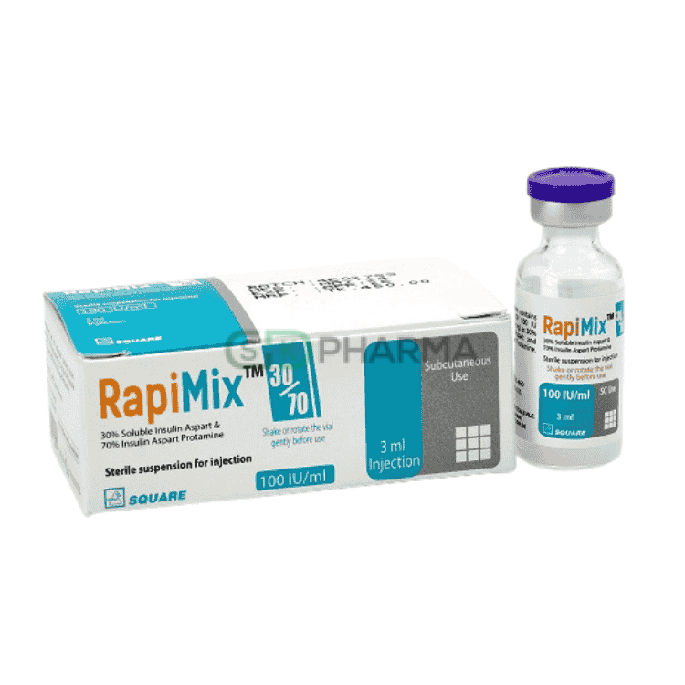 RapiMix Injection 30%+70% (Insulin Aspart + Insulin Aspart Protamine)