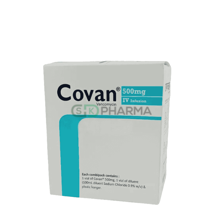 Covan Injection 500 mg/vial (Vancomycin Hydrochloride)