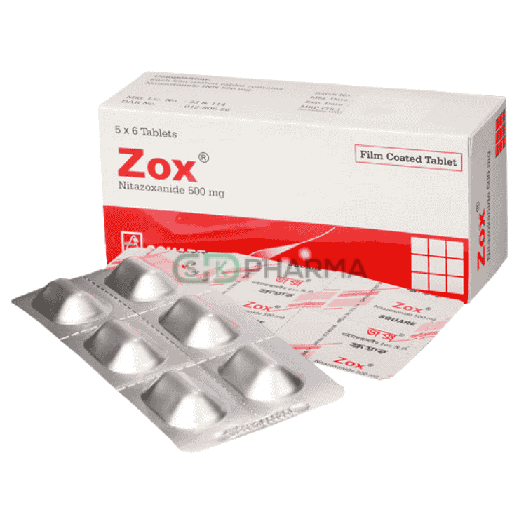 Zox Tablet 500 mg (Nitazoxanide)