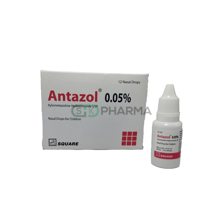 Antazol Nasal Drop 0.05% (Xylometazoline Hydrochloride)