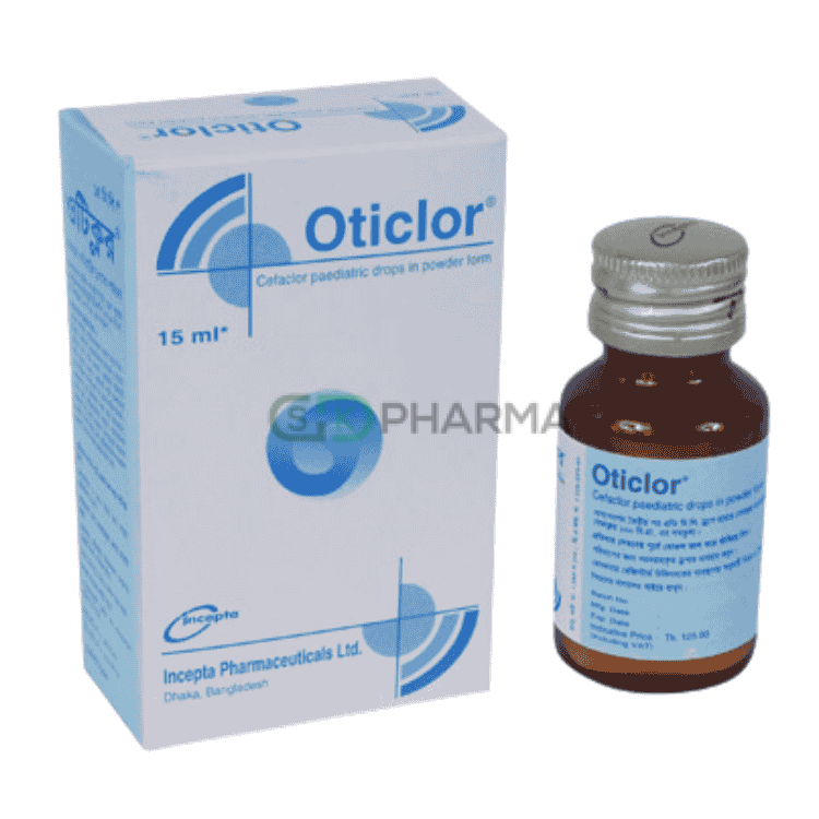 Oticlor Pediatric Drop 125 mg/1.25 ml (Cefaclor Monohydrate)