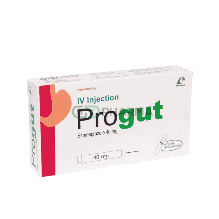 Progut Injection 40 mg/vial (Esomeprazole)