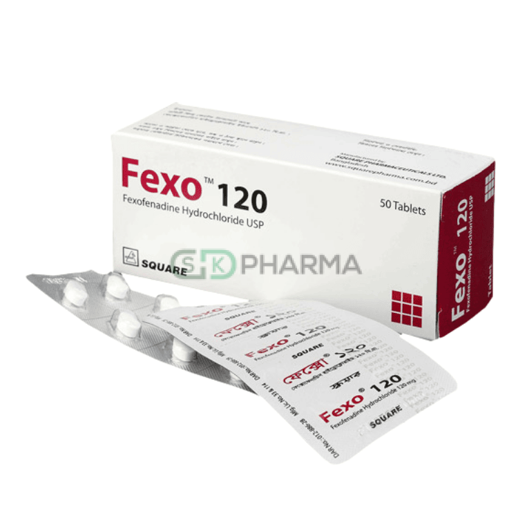 Fexo Tablet 120 mg (Fexofenadine Hydrochloride)