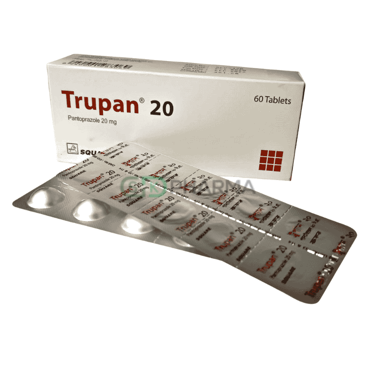 Trupan Tablet 20 mg (Pantoprazole Sodium)