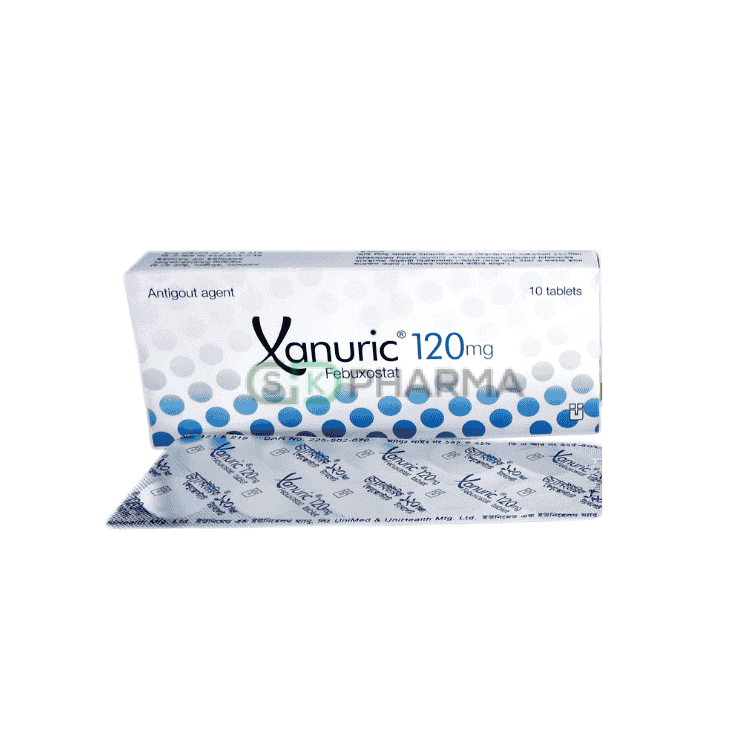 Xanuric Tablet 120 mg (Febuxostat)
