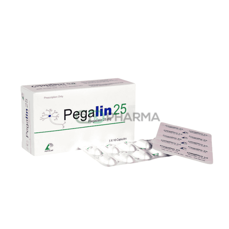 Pegalin Capsule 25 mg (Pregabalin)