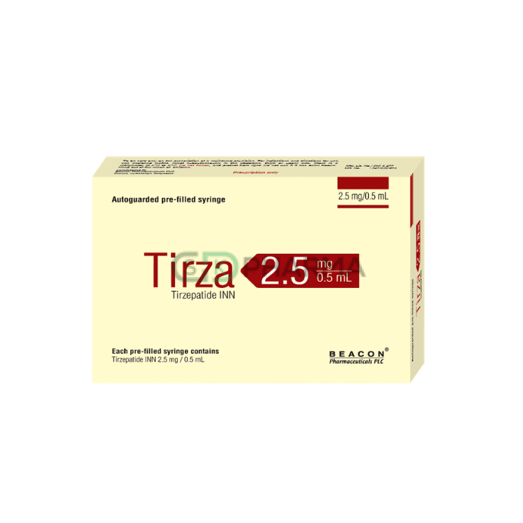 Tirza Injection 2.5 mg/0.5 ml (Tirzepatide)