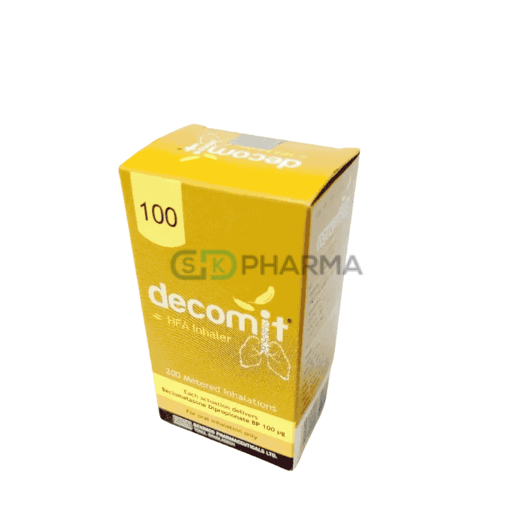Decomit Inhaler 100 mcg/puff (Beclomethasone Dipropionate (Inhaler))