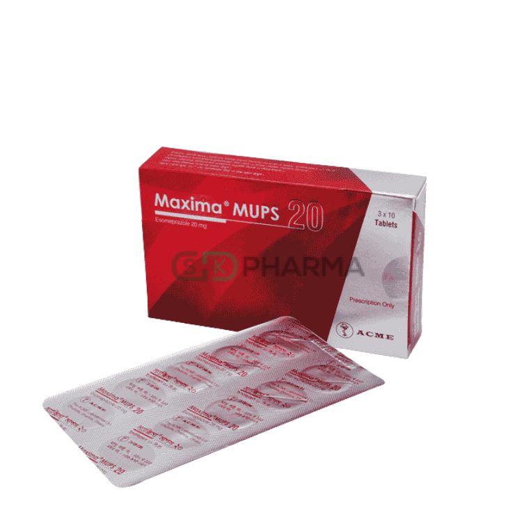 Maxima MUPS Tablet 20 mg (Esomeprazole (MUPS preparation))