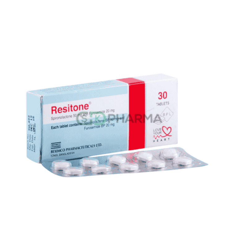 Resitone Tablet 20 mg+50 mg (Furosemide + Spironolactone)