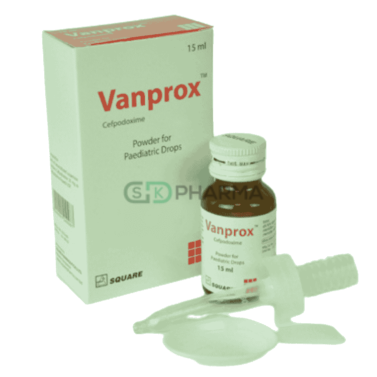 Vanprox Pediatric Drop 20 mg/ml (Cefpodoxime Proxetil)