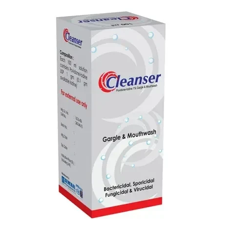 Cleanser Solution 1000 ml, Povidone Iodine 10% w/v