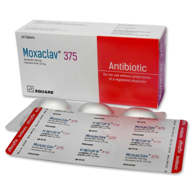 Moxaclav Tablet, Amoxicillin + Clavulanic Acid 250 mg+125 mg