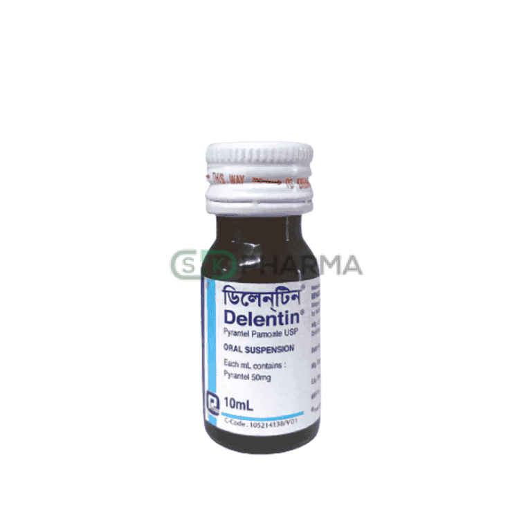 Delentin Suspension 50 mg/ml (Pyrantel Pamoate)