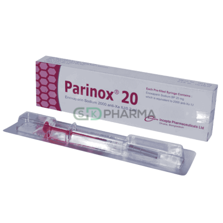 Parinox Injection 2000 Anti-Xa IU/0.2 ml (Enoxaparin Sodium)