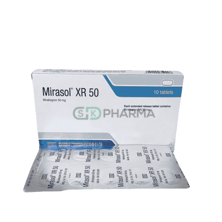 Mirasol XR Tablet 50 mg (Mirabegron)