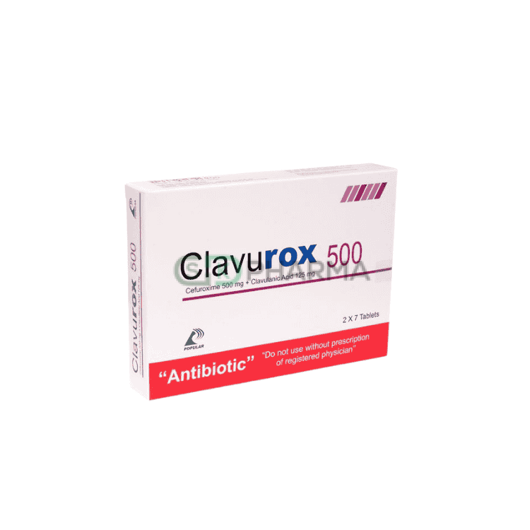 Clavurox Tablet 500 mg+125 mg (Cefuroxime Axetil + Clavulanic Acid)