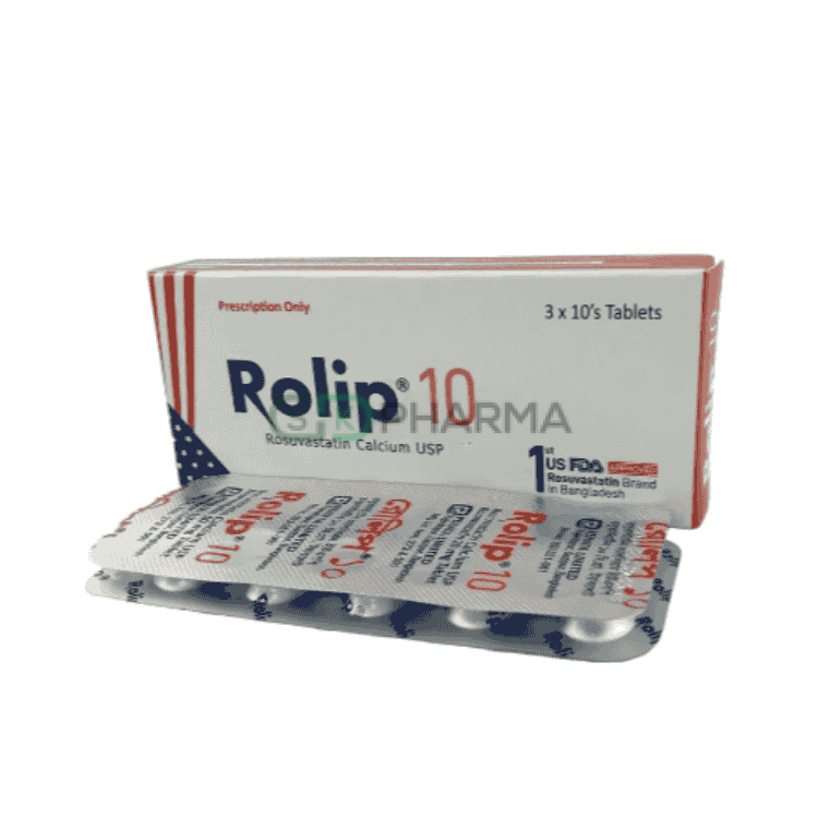Rolip Tablet 10 mg (Rosuvastatin Calcium)