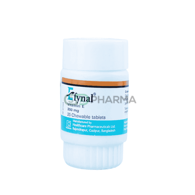 Efynal Chewable Tablet 200 mg (Vitamin E [Alpha Tocopherol Acetate])