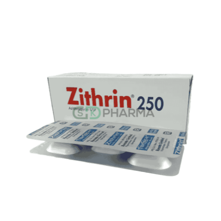 Zithrin Tablet 250 mg (Azithromycin Dihydrate)