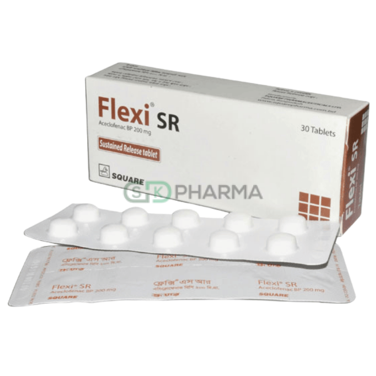 Flexi SR Tablet 200 mg (Aceclofenac)