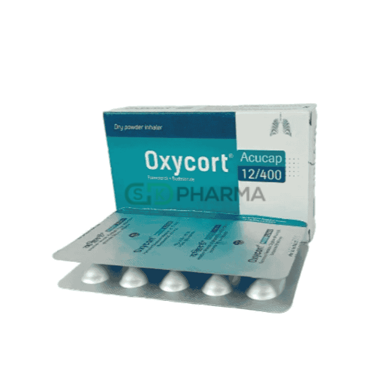 Oxycort Inhalation Capsule 400 mcg+12 mcg (Budesonide + Formoterol Fumarate)