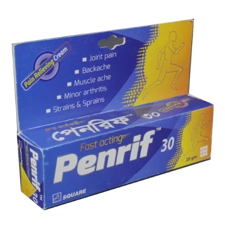 Penrif Cream 20gm, Methyl Salicylate + Menthol 30%+8%