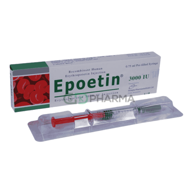 Epoetin Injection 3000 IU (Erythropoietin Alfa)