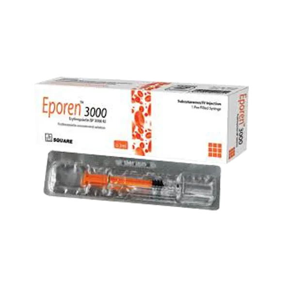 Eporen IV/SC Injection Erythropoietin Alfa 3000 IU