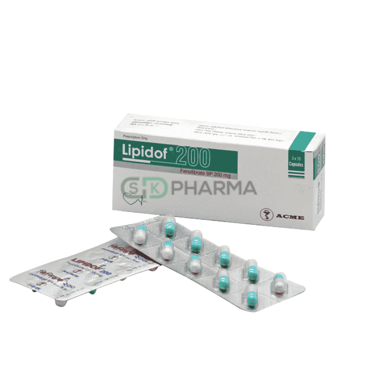 Lipidof Capsule 200 mg (Fenofibrate)