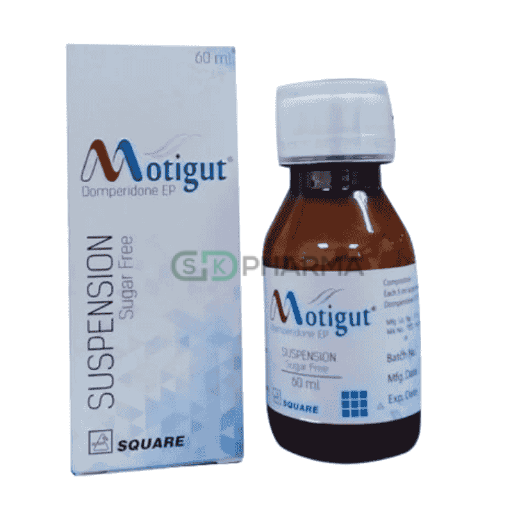 Motigut Suspension 5 mg/5 ml (Domperidone Maleate)