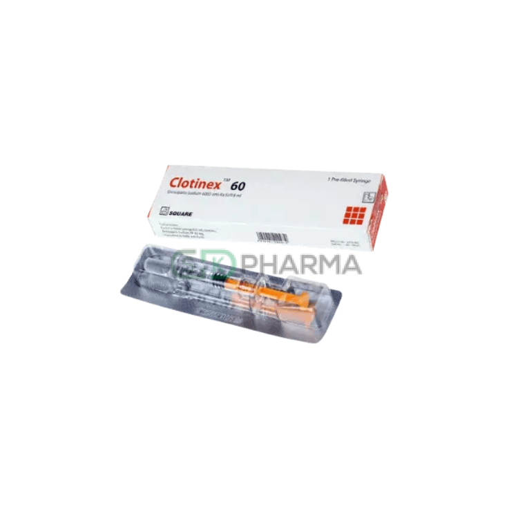 Clotinex Injection 6000 Anti-Xa IU/0.6 ml (Enoxaparin Sodium)