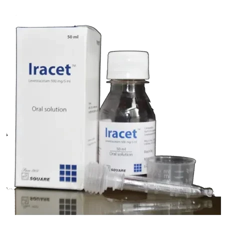 Iracet Oral Solution 50ml, Levetiracetam 500 mg/5 ml