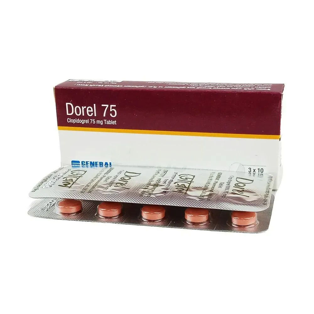 Dorel Tablet, Clopidogrel Bisulphate 75 mg
