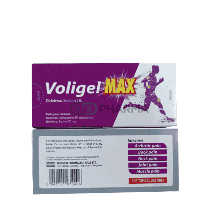 Voligel Max Gel 2% w/w (Diclofenac Sodium)
