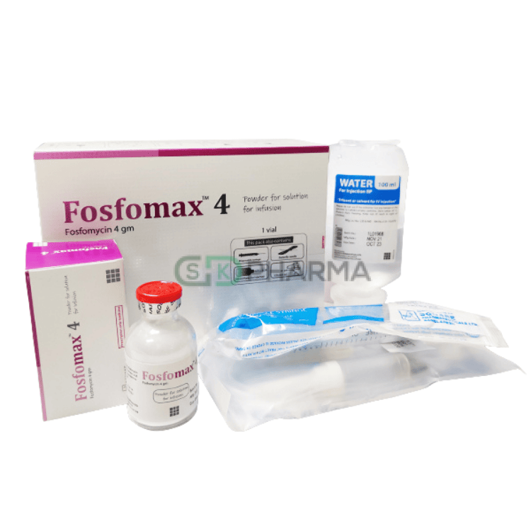 Fosfomax Injection 4 gm/vial (Fosfomycin Sodium)