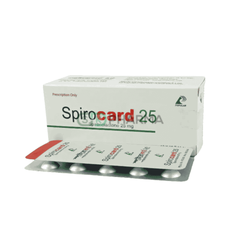 Spirocard Tablet 25 mg (Spironolactone)