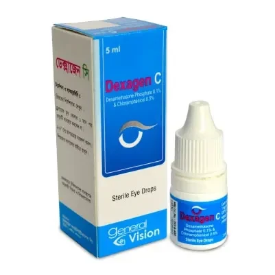 Dexagen C Ophthalmic Solution 5 ml drop, Dexamethasone + Chloramphenicol 0.1%+0.5%
