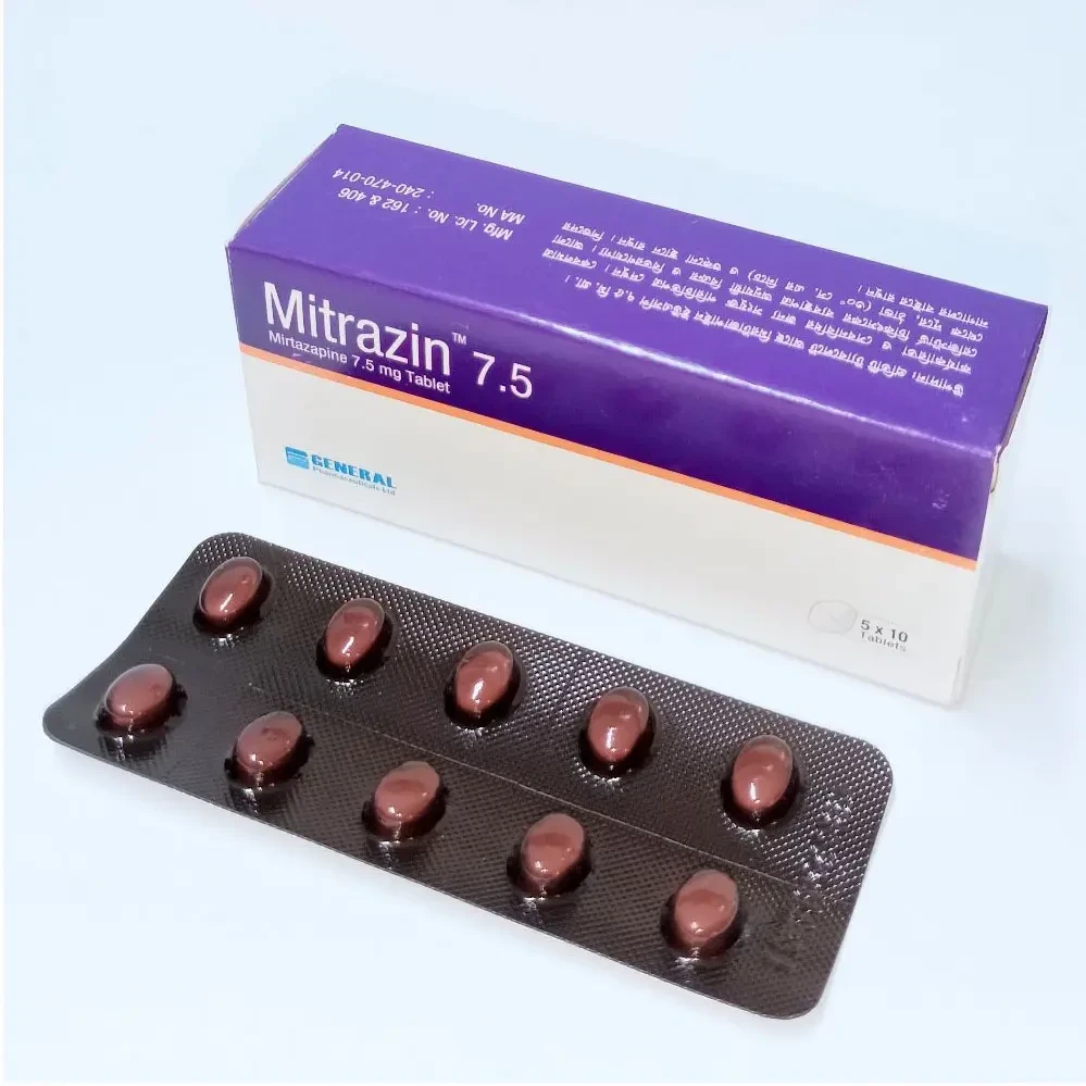 Mitrazin Tablet, Mirtazapine 7.5 mg