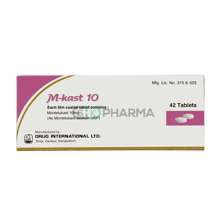 M-Kast Tablet 10 mg (Montelukast Sodium)