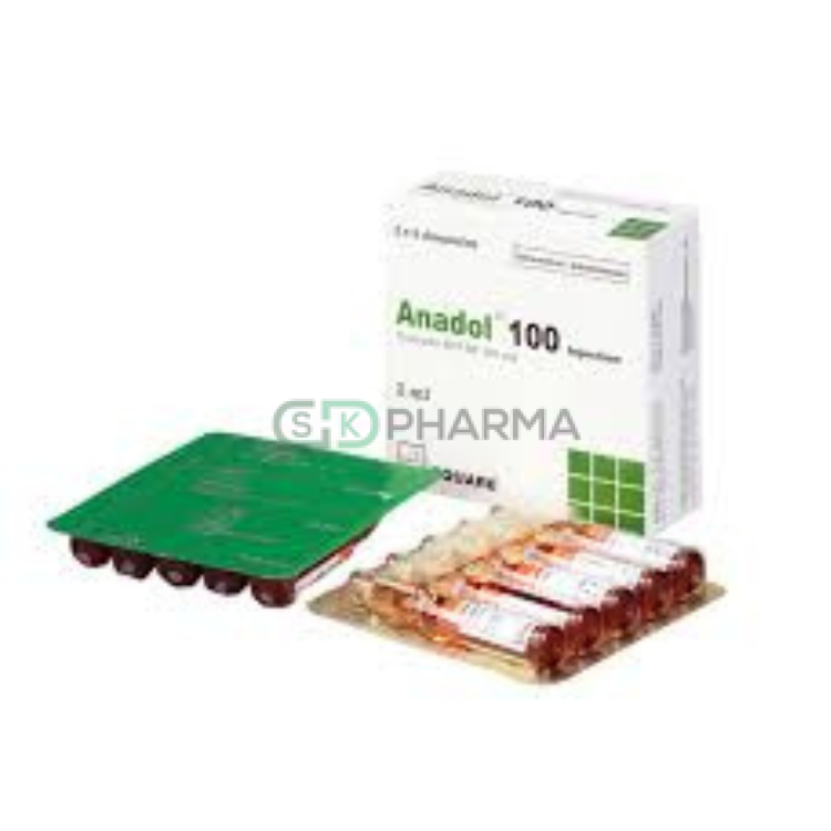 Anadol Injection 100 mg/2 ml (Tramadol Hydrochloride)