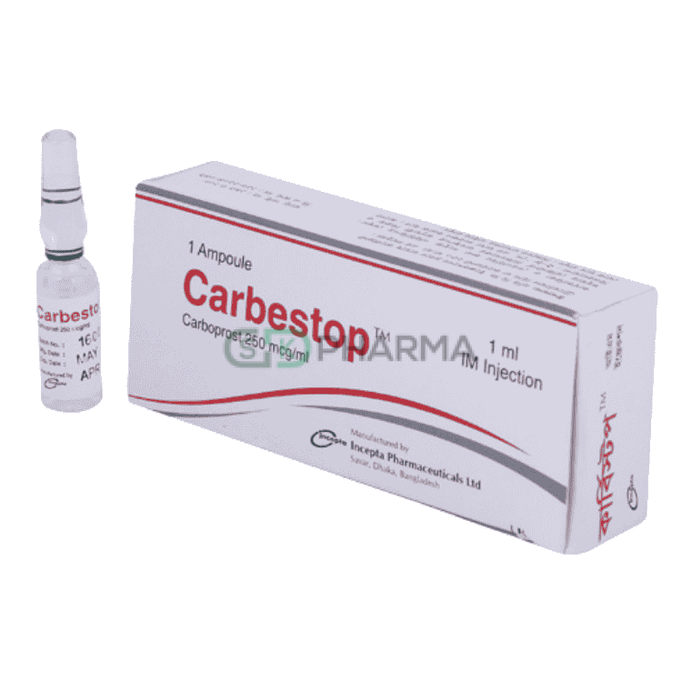 Carbestop Injection 250 mcg/ml (Carboprost Tromethamine)