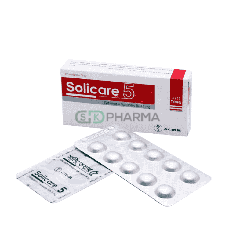 Solicare Tablet 5 mg (Solifenacin Succinate)
