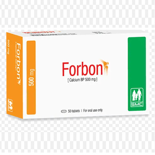 Forbon Tablet (50's pack), Calcium Carbonate 500 mg