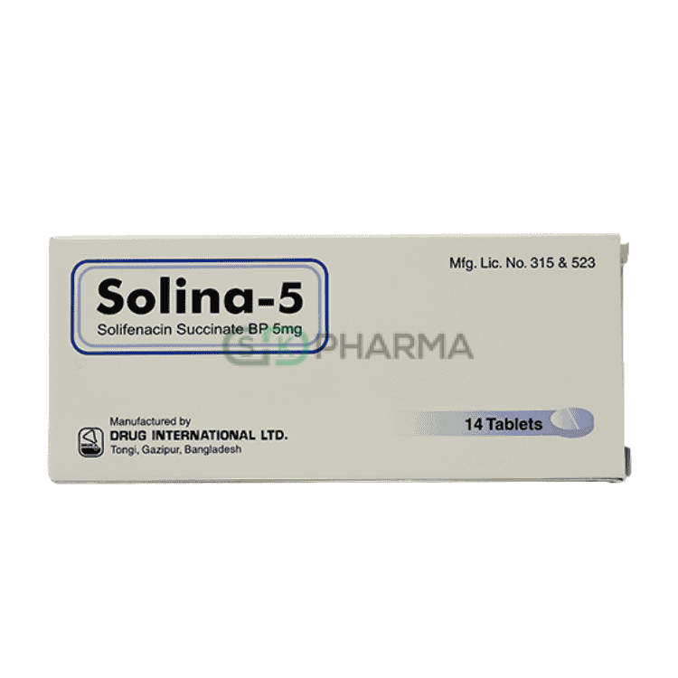 Solina Tablet 5 mg (Solifenacin Succinate)