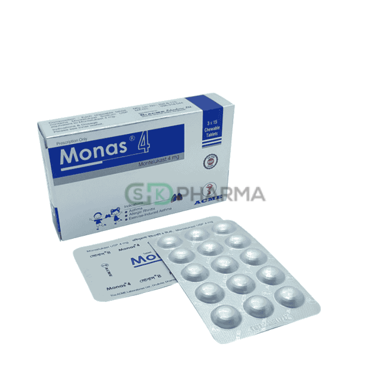 Monas Chewable Tablet 4 mg (Montelukast Sodium)