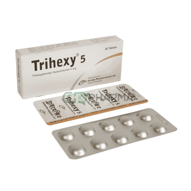 Trihexy Tablet 5 mg (Trihexyphenidyl Hydrochloride)