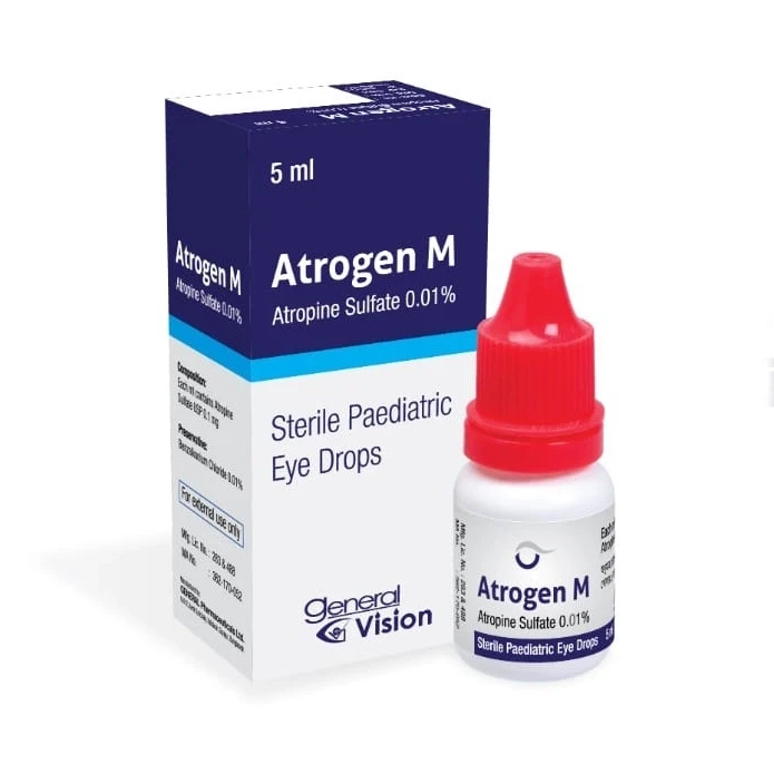 Atrogen M Ophthalmic Solution 5 ml drop, Atropine Sulfate 0.01%