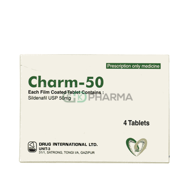Charm Tablet 50 mg (Sildenafil Citrate)