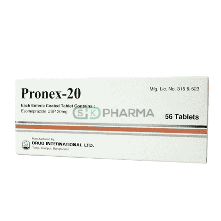 Pronex Tablet 20 mg (Esomeprazole)